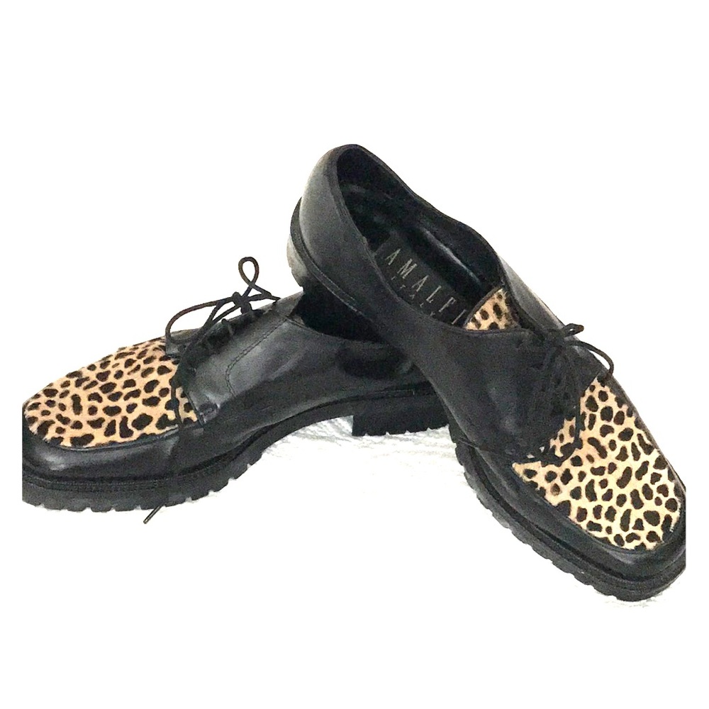 Leopard print loafers. 7.5 or 8. Vintage like new.